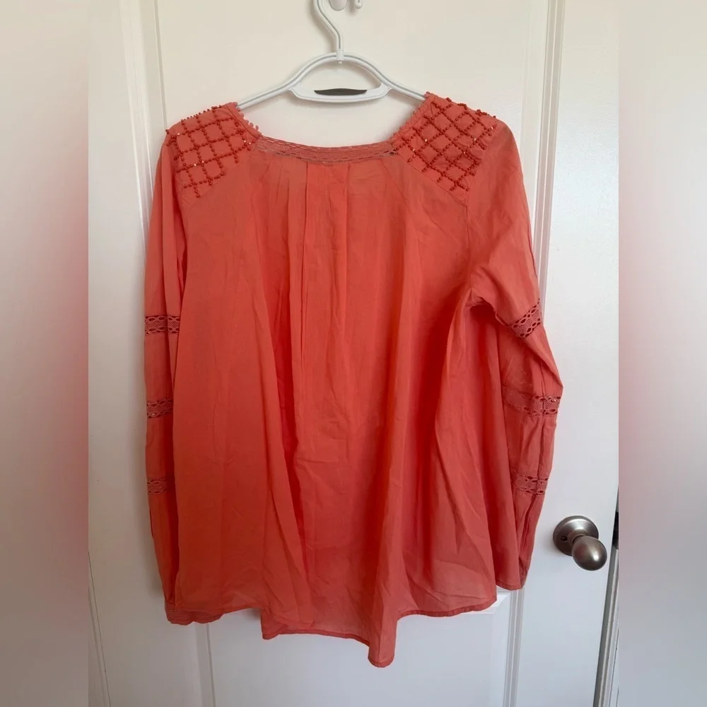 Free People Beaded Blouse Medium
